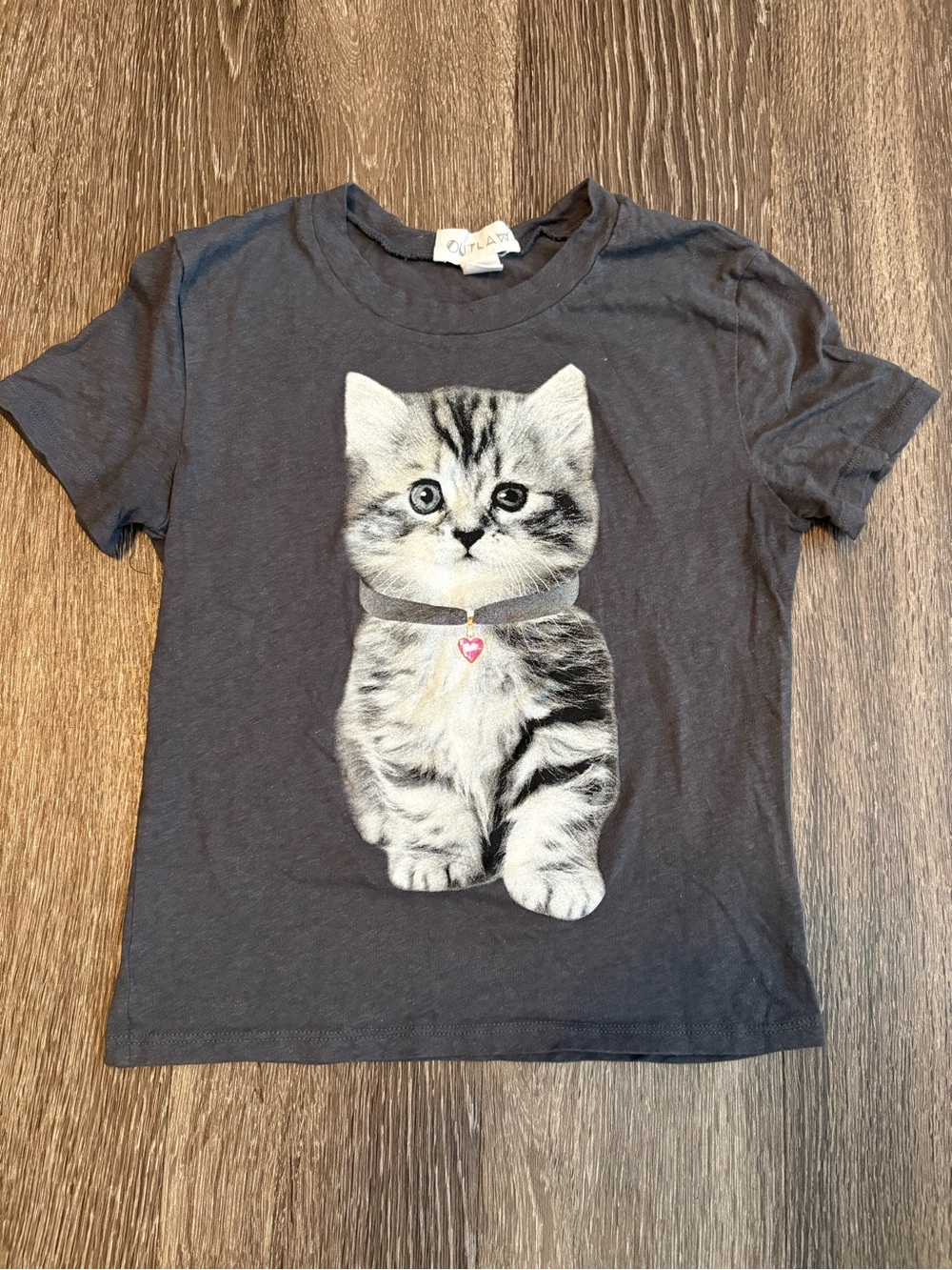 Women’s Kitten Graphic Baby Tee Size Small